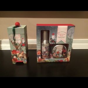 New Michel Design Works Christmas Party Room Spray, Candle, Hand Lotion